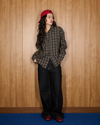 DTC-SHIRT-BLACK PLAID