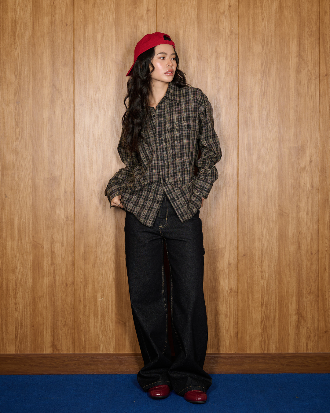 DTC-SHIRT-BLACK PLAID