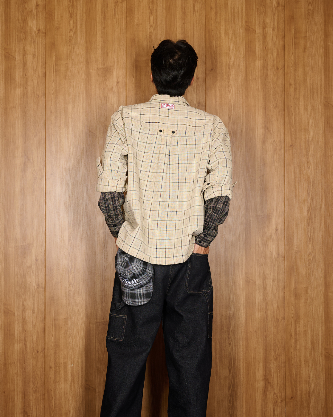 DTC-SHIRT-BEIGE PLAID