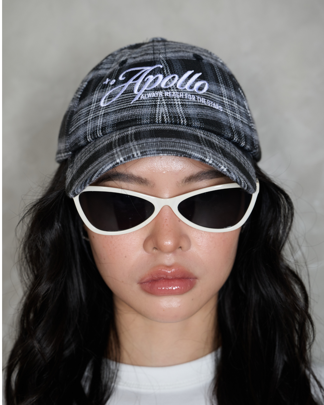 DTC-CAP-BLACK PLAID