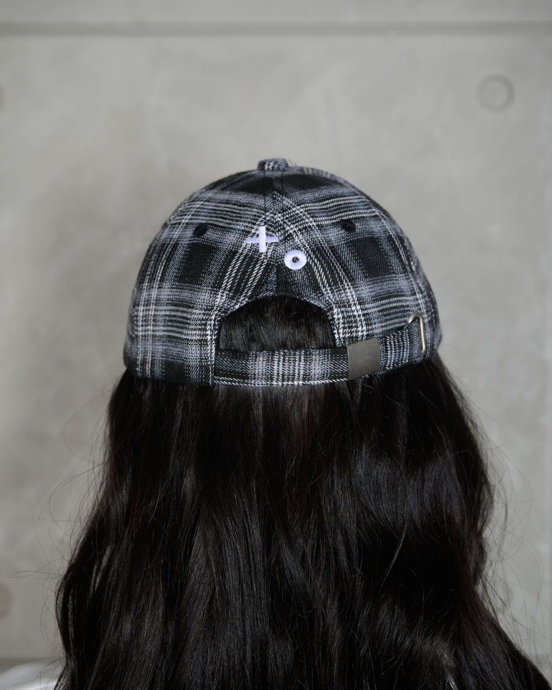 DTC-CAP-BLACK PLAID